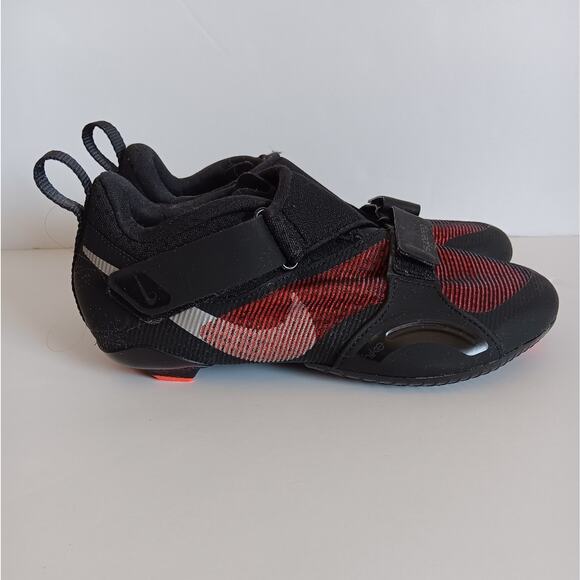 Nike SuperRep Cycle Black Hyper Crimson Shoes size 8 - Picture 4 of 11